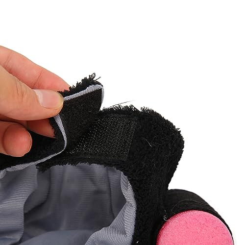 Gorro disfraz para perro y gato con peluca rizada negra miniatura 7