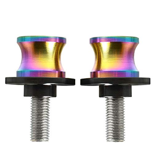 2pcs M8 Motorcycle CNC Swingarm Spools Stand Screws Sliders for Kawasaki Ninja 400 650 Z650 Z800 Z900 Z1000 ZX10R ZX6R,GSX 400 600 750 1000 1300 GSXR 600 750 1000 1300(Muticolor)