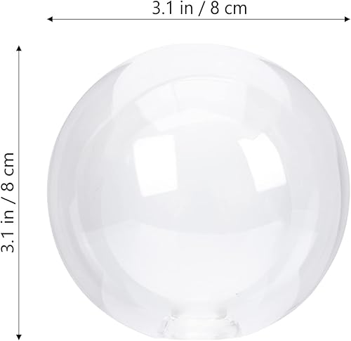 Miniatura 9 de Uonlytech 2 unids pantalla globo de vidrio cubierta de luz globo accesorios de globo lámpara reemplazo globos pantallas lámpara cubierta lámpara