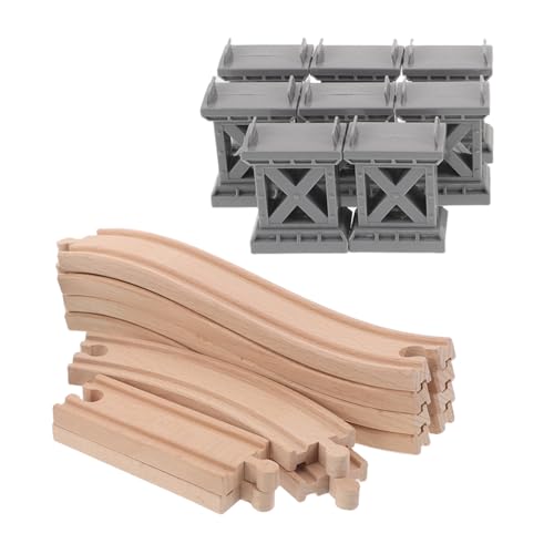 Rails de train en bois avec pont pour agrandir les circuits de miniatures