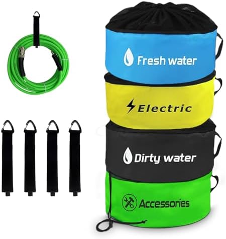 4 Pack RV Sewer Hose Storage,Waterproof RV Storage and Organizati...