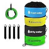 4 Pack RV Sewer Hose Storage,Waterproof RV Storage and Organization Bag for Sewer Hoses, RV Utility Bag,RV Camper Hose Bags for Store Fresh Water Hoses/Electrical Cords/Camper Tools Accessories