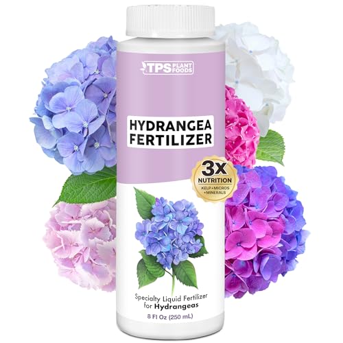 Hydrangea Fertilizer – Liquid Plant Food for Bigger Blooms, Rich Flower Color & Stronger Root Development, 8 oz
