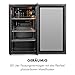 Klarstein Getränkekühlschrank, Kühlschrank Klein mit 3 Ablagen, Minikühlschrank Lautlos für Büro Camping Outdoor, mit Glastür, Mini Fridge 3-10°C, Bierkühlschrank 80 Liter, Schwarz
