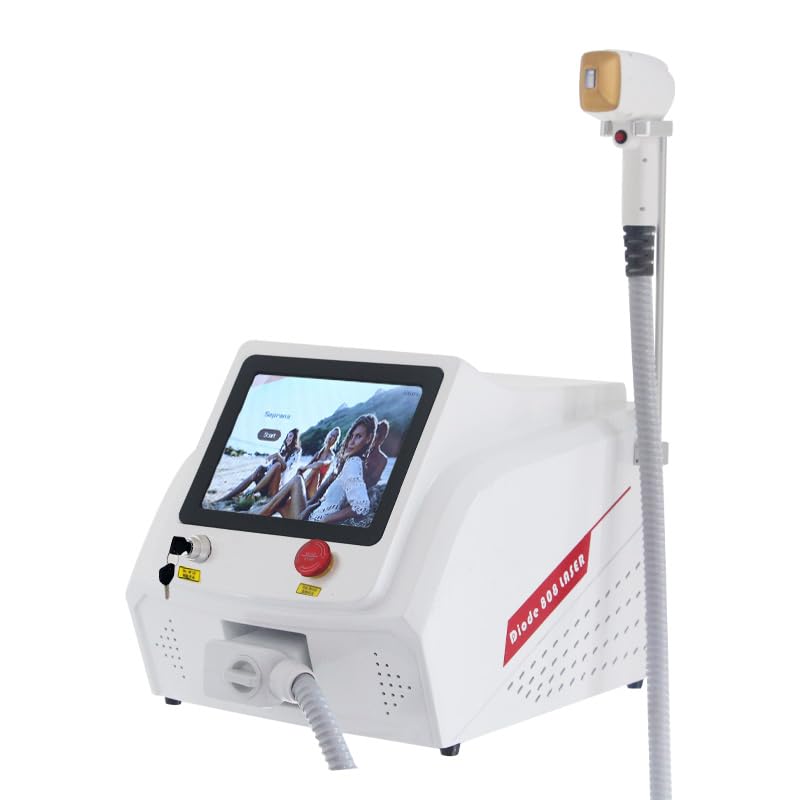 808nm Macchina Epilazione Laser Diodo per Salone | Manipolo con contatto freddo, display LED, usi su viso, gambe, braccia, ascelle e zona bikini