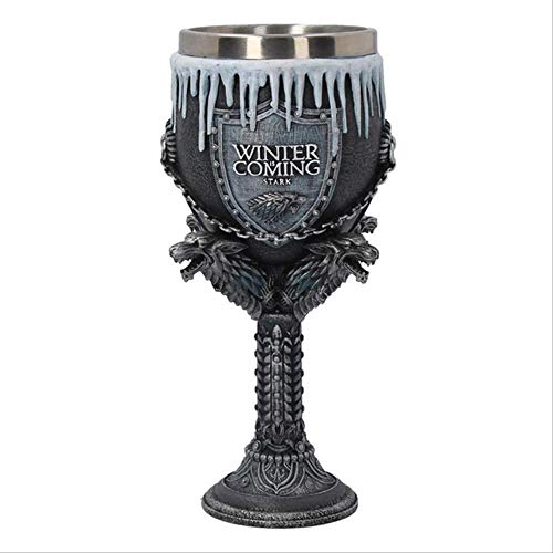 ZPF Copa  Juego de tronos Taza Copa Resina de acero inoxidable 3d Jarra de cerveza Taza de café...