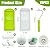 15PCS Foam Paint Roller,Small Paint Roller,4''Paint Roller Kit with High-Density Foam Paint Roller,Paint Frame and Liner,Microfiber Roller,Mini Paint Roller for Painting Corners,Wall,Door
