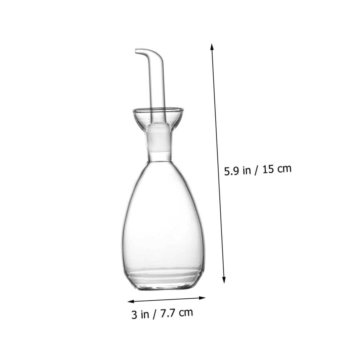 Aceitera de Vidrio 250ml para Cocina y Condimentos Líquidos