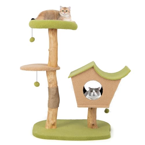 Árbol para Gatos de Madera Multi-niveles 43 Pulgadas miniatura 1