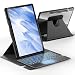 Produktbild INFILAND für Samsung Galaxy Tab S9 FE+ Plus/S9+ Plus Hülle mit Tastatur, [Hochpräzises Touchpad] 360 Grad Drehbarem Ständer, Deutsche Beleuchtete Bluetooth Samsung Galaxy Tab S9 Plus Tastatur, Schwarz