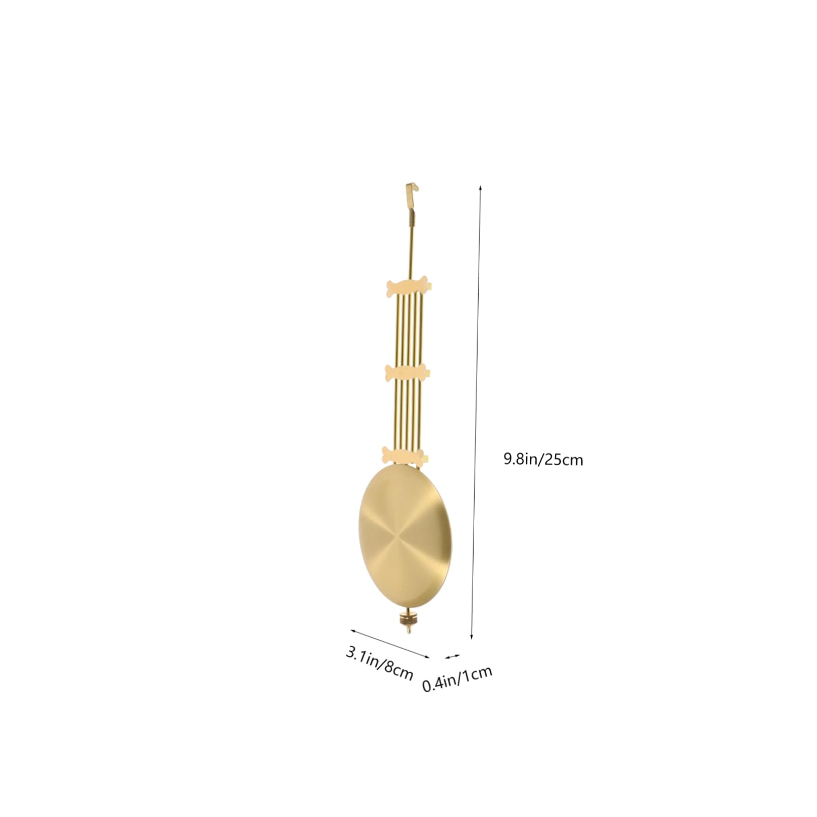 Operitacx 3 Pièces Accessoires de Pendule Partie Remplacement Corloge de pièces de Rechange Rustique Horloge Murale à Pendule pièces d'horloge à Alliage d'aluminium Doré