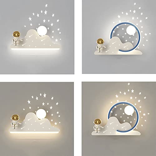 Lámpara Infantil Astronauta LED Azul de Pared miniatura 2