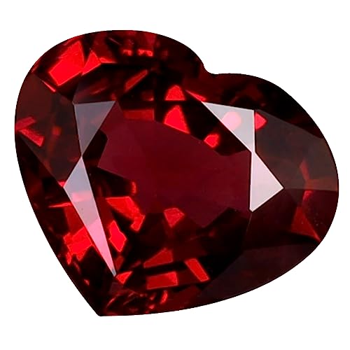Grenat Rhodolite en cœur 1,30 ct le cadeau romantique parfait à monter en bijou personnalisé