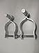 Pressed Steel Chain Link Fence Post Hinge w/Bolt - (2 Sets Pack) (1-3/8")