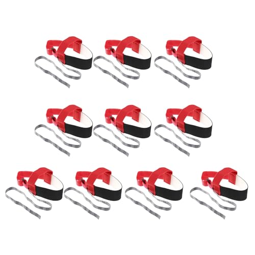 Image of MECCANIXITY 10pcs ESD Anti Static Foot Heel Straps Anti Static Wrist Strap Band Adjustable for Grounding Removing Static Red