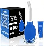 Clistere per pulizia ano anale - Irrigatore intestinale - Doccia intima per doccia anale e vaginale per uomo e donna 310ML (Blu)
