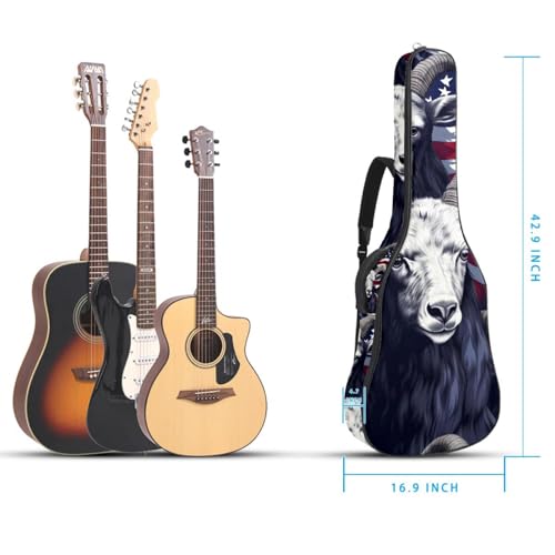 Housse guitare acoustique 41 pouces imperméable avec compartiment poches - 5