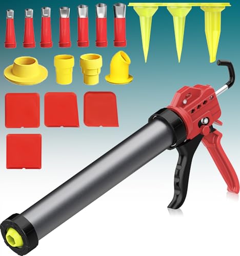 20 oz Sausage Caulk Gun, One-Touch Drip-Free | Effortless &