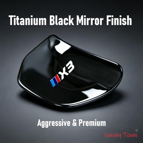 Image of Car Inner Door Handle Panel Covers compatible with BMW X3 2025-2026 | Titanium Black Interior Trim Accessories, 4 pcs for Front and Rear