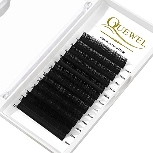 Eyelash Extension Supplies 0.15 C Curl 16mm Classic Individual Lash Extensions|Optinal 0.03/0.05/0.07/0.10/0.15/0.20 C/D Single 8-25mm Mix 8-14mm 15-20mm 20-25mm|(0.15 C 16mm)