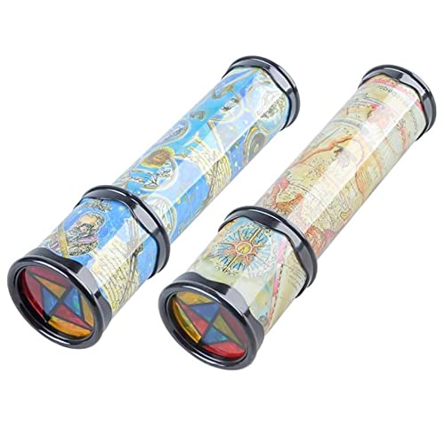 DMZK 2 peças calidoscópio infantil crianças mágico, brinquedo giratório de calidoscópio, imagem para crianças desenvolve brinquedos, detalhes de aniversário infantis