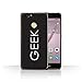 Stuff4 Coque de Coque pour Huawei Nova/Texte Geek Design/Geek Nerdy Joueur Fan Collection