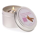 LATHER Cinnamon Orange and Clove Soy Wax Aromatherapy Candle, 4 Ounces