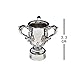 SUNIFA Mini Soccer Champions Trophy Model - 5 Pcs Set Full Metal Solid Material Football League Trophies Models Collectibles Souvenir Desktop Decor Creative Gifts for Fans,B