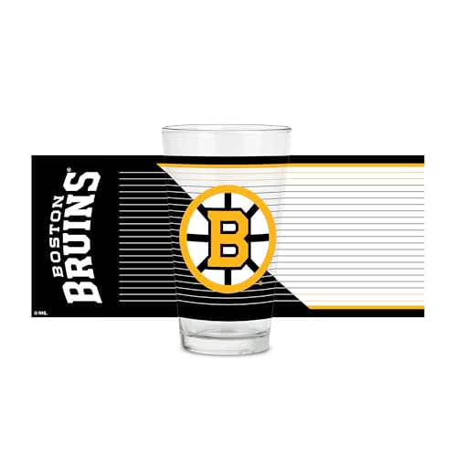 Rico Industries NHL Hockey Boston Bruins Standard 16 oz Pint Glasses with Digitally Printed Logo, Classic Drinking Glass by Rico Industries - Used condition - Image 5