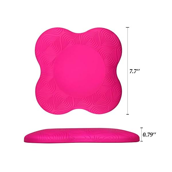 Zealtop Yoga Knee Pad Cushion Extra Thick for Knees Elbows Wrist Hands Head Foam Yoga pilates work out kneeling pad (Purple 2packs)