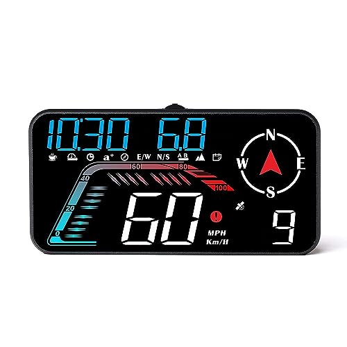 Vitesse de conduite sous les yeux avec le HUD GPS G12 contre la fatigue visuelle