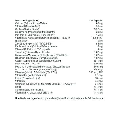 Thorne Basic Prenatal - Folate Multivitamin for Pregnant and Lactating Women - 90 Capsules - 30 Servings - Image 3