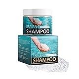 Champú con Sal Marina, Champú de Sal Marina - Sal del Mar Muerto para el Crecimiento del Cabello, Volumen y Anticaspa