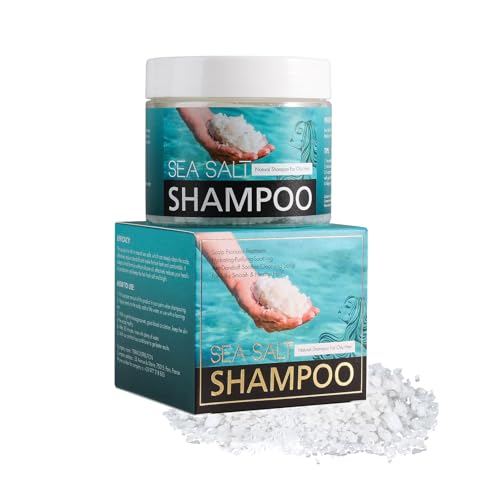 Champú con Sal Marina, Champú de Sal Marina - Sal del Mar Muerto para el Crecimiento del Cabello, Volumen y Anticaspa