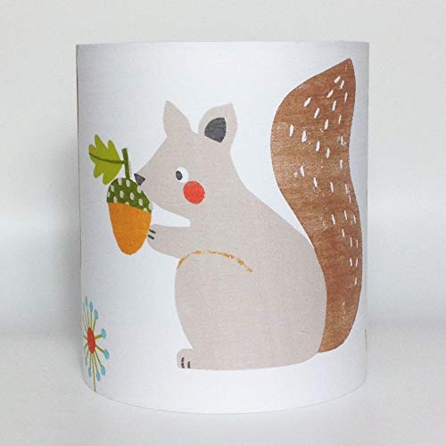 Woodland Squirrel & Fox Ceiling Light Shade Medium 18cm Diameter by 21cm high