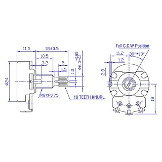 perfk 4 Pièces Potentiomètre de Guitare A500K B500K Pièces Détachées pour Guitare Electrique - Les Beatles, Paul McCartney, John Lennon, RIngo Starr, George Harrison perfk 4 Pièces Potentiomètre de Guitare A500K B500K Pièces Détachées pour Guitare Electrique – Image 6