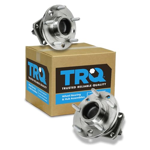 Image of TRQ Front Left and Right Wheel Bearing and Hub Assembly Set 2 Piece Compatible with 1991-1996 Chevrolet Corvette