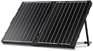 Renogy 100W Foldable Solar Panel Suitcase, 12V Portable Off Grid Panel, 2pcs 50W Solar Panel Suitcase Built-in Kickstand for RV, Campervan