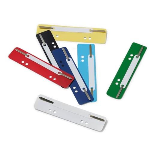Durable Heftstreifen Kunststoff Flexi, 1 Packung à 250 Stück Abheftstreifen, farbig sortiert, 690100