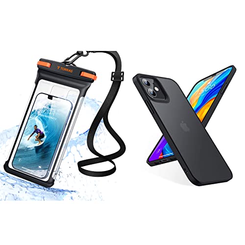 TORRAS Waterproof Phone Pouch + iPhone 12/12 Pro Case