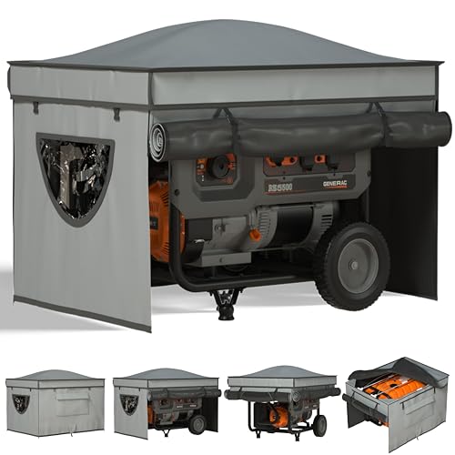 Generator Covers While Running, Waterproof Heavy Duty Generator Tent, 1680D+210D