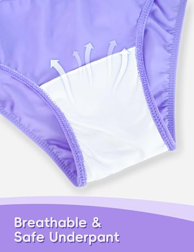Image of Girls' Swimwear Sports Bra Swimsuit Bikini for Juniors 12-14 Years Old Purple Teen Two Piece Bathing Suits