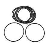 sourcing map 10Stk. Schwarz Nitrilkautschuk O-Ring Dichtung für Auto 87.5 x 3.6mm