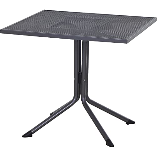 Siena Garden Elda Tisch 80x80 cm, matt-anthrazit Streckmetall