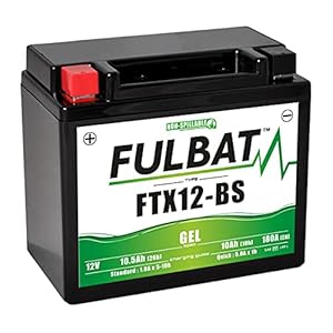 Fulbat – Batterie Moto Gel YTX12-BS / FTX12-BS 12V 10Ah