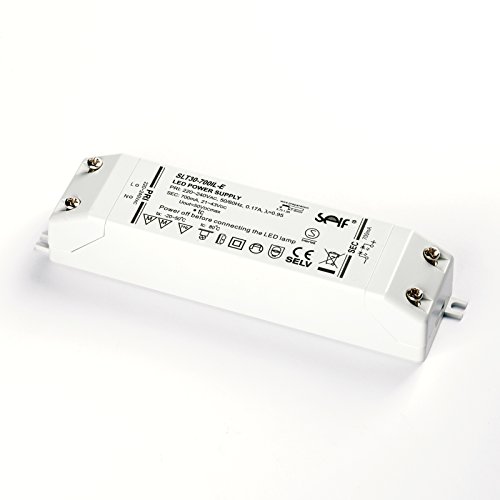 Pilote LED 21-43 V courant constant 700 mA transformateur blanc 30 W SELF SLT30-700IL-E stable