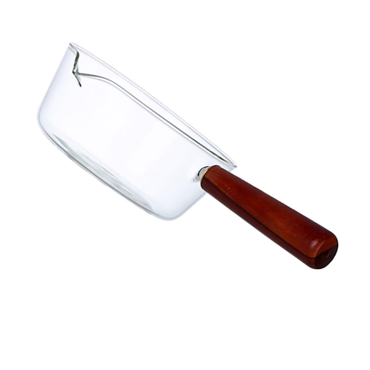 Cacerola antiadherente SECFOU de diseño premium en vidrio y madera natural