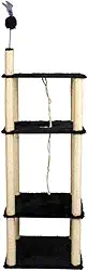 Arranhador Gato Torre 4 Andares Gigante (Preto)