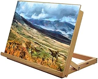 Nuberlic Adjustable Tabletop Easel Wood Painting Easel Stand Art Easel for Painters Artists