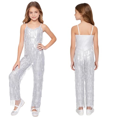 Unitard danse scintillante enfant et combinaison fille hip hop pour spectacle